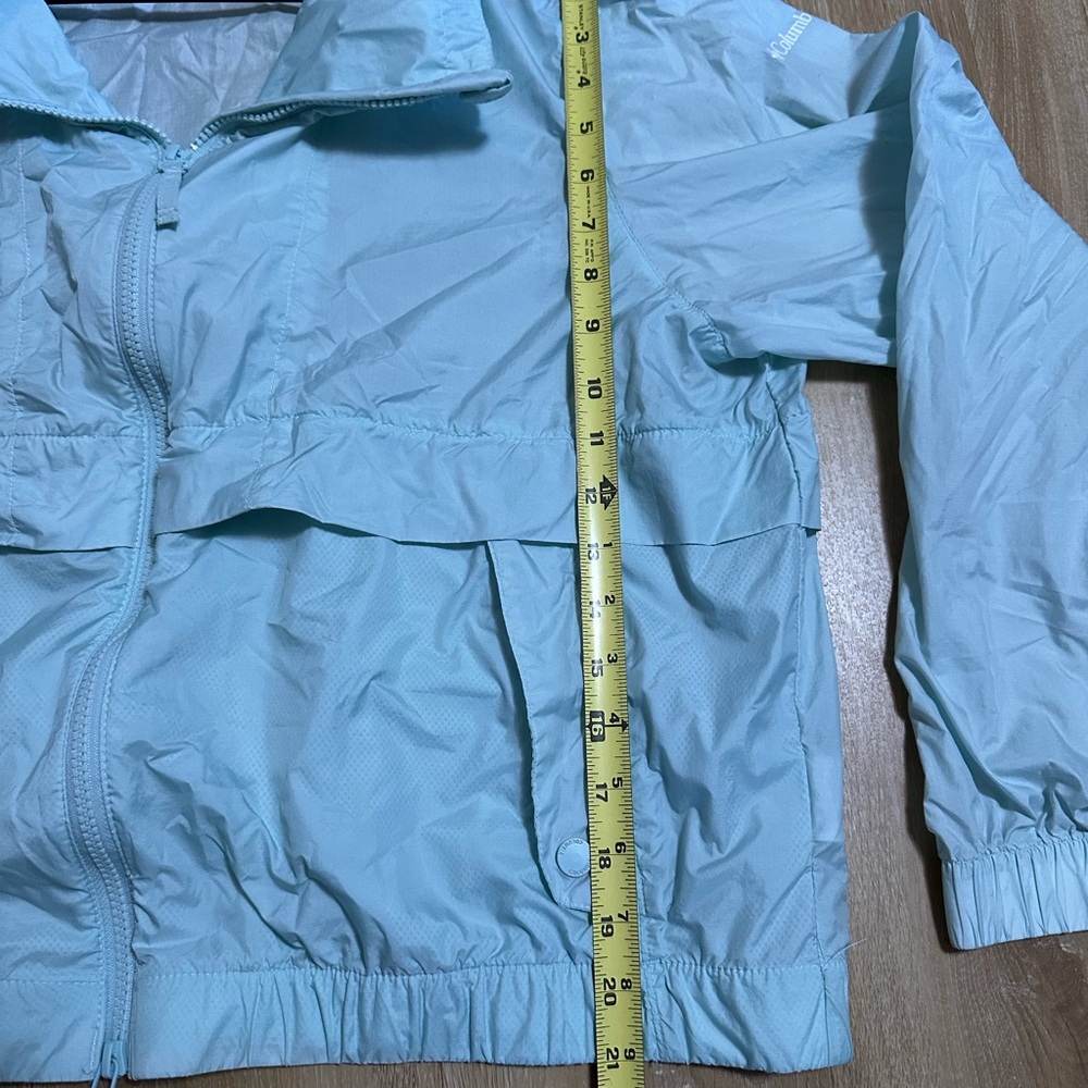 Columbia women’s windbreak rain coat XL Light Blue Green Women's Jacket - Picture 3 of 5